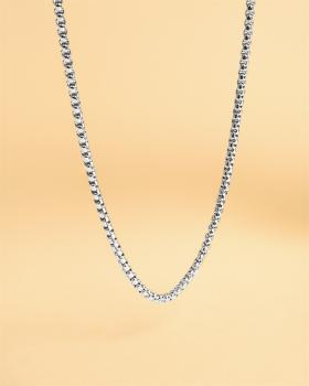 Preview: 3-mm-Kastenkette mit versilberter Oberfläche - Vita Silver